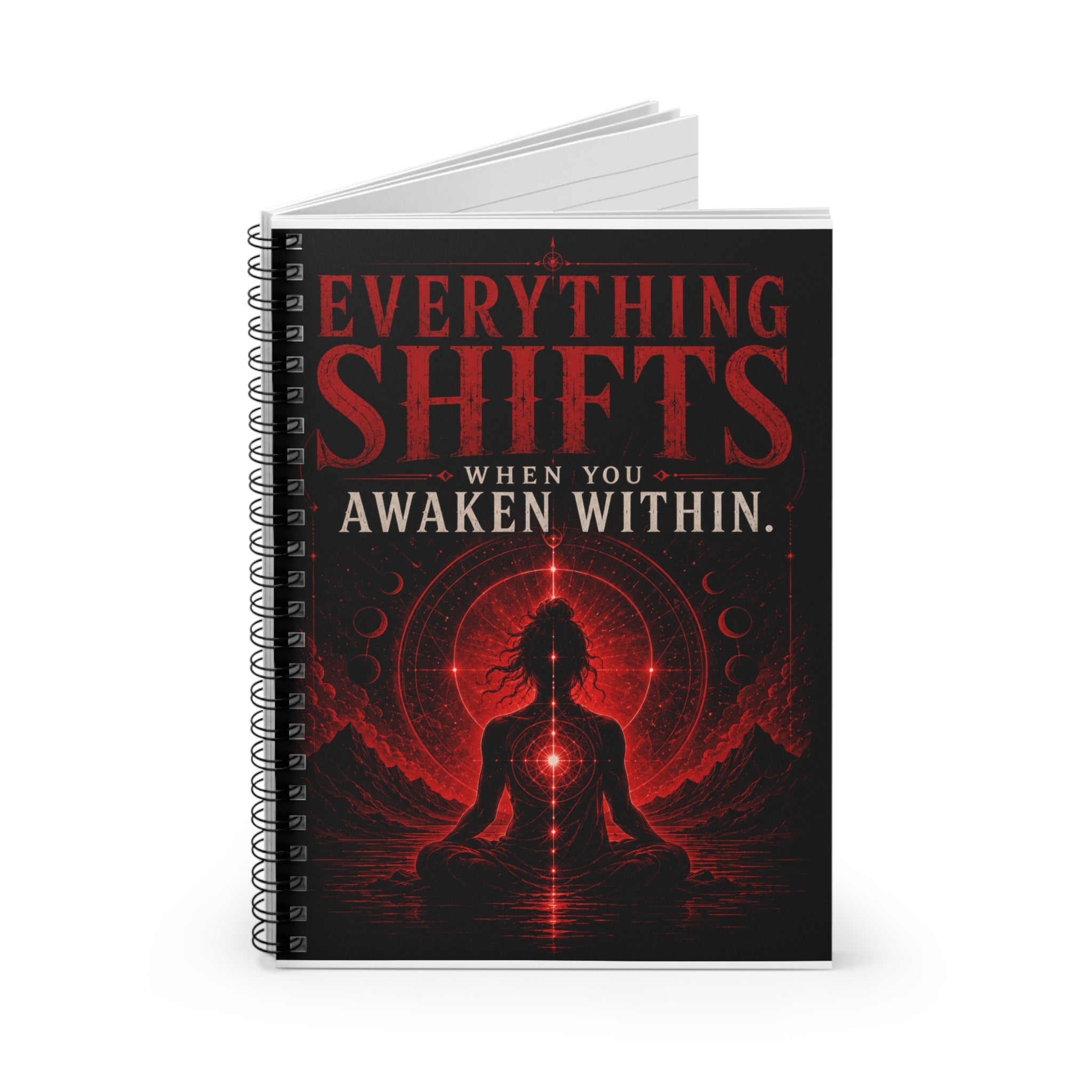 Everything Shifts When You Awaken Within — Spiral Notebook