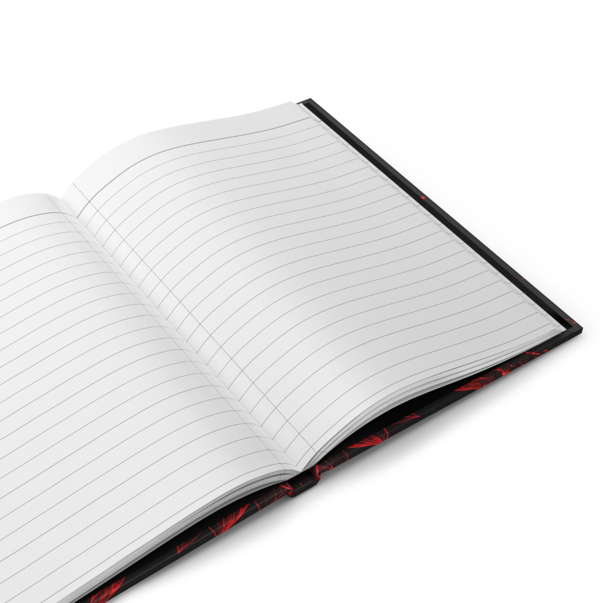Meditation Journal — Red Cosmic Yoga Spiritual Hardcover Notebook